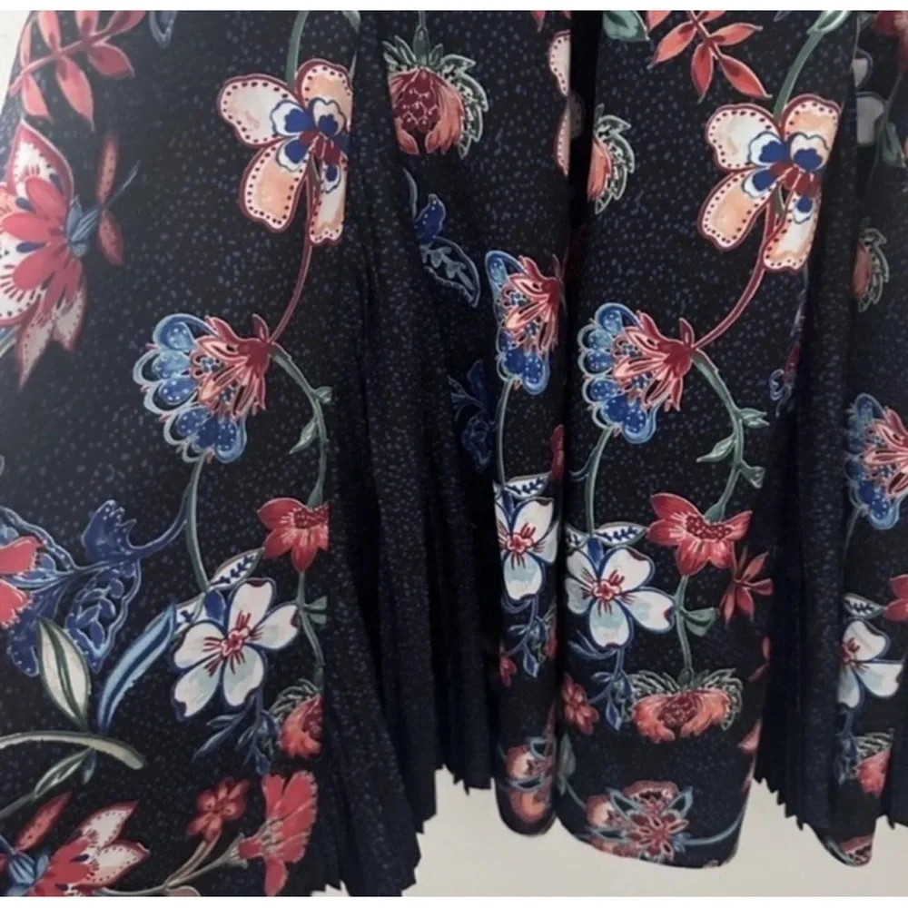 HUNTER BELL Navy Floral Maxi Dress S - Picture 7 of 8